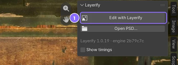 The Layerify tab in the Sidebar
